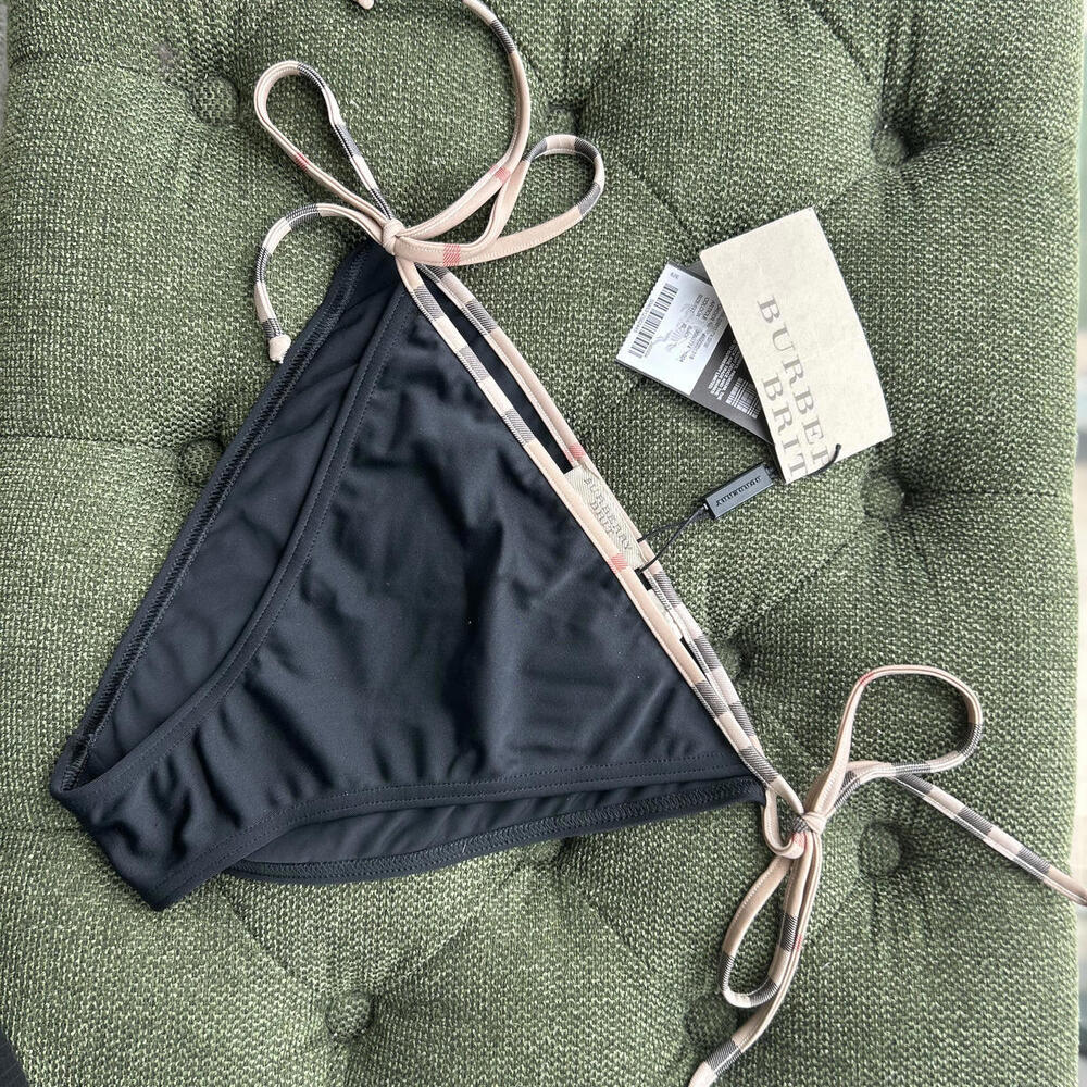 Burberry Women's Bikini Bottoms with Signature Check Trim